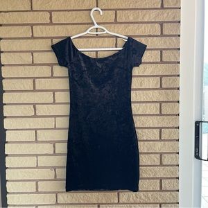 Velvet mini dress